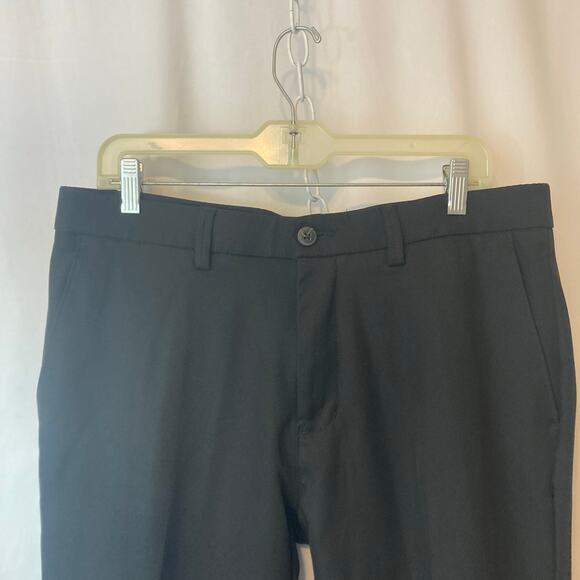 Haggar H26 Black Premium Straight Fit Flex Waistband Men’s Formal Dress Pants - Picture 3 of 10